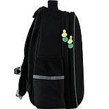 Рюкзак GoPack Education напівкаркасний Football 38x28x13 см 15 л чорний (GO23-165M-6), фото 6