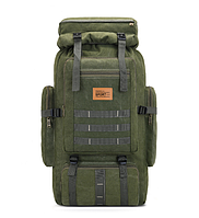 Тактический рюкзак на 70 л, (70х36х18 см) XS-0710, Олива / Туристический рюкзак с системой Molle