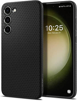 Чохол Spigen для Samsung Galaxy S23 - Liquid Air, Matte Black (ACS05712)