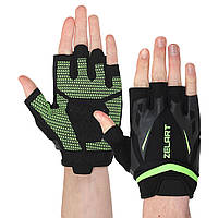 Перчатки для кроссфита, WorkOut зеленые BC-6305, L: Gsport