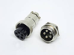 Роз'єм GX20-5pin комплект (Гніздо + штекер)