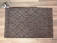 Жакардовий килимок з підігрівом 60*98 см 107 Вт, теплий килимок для ніг