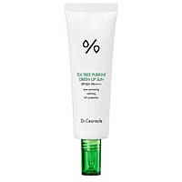 Противовоспалительный санскрин с чайным деревом Dr.Ceuracle Tea Tree Purifine Green Up Sun SPF50+ PA++++ 50 мл