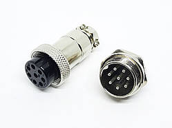 Роз'єм GX20-8pin комплект (Гніздо + штекер)