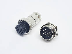 Роз'єм GX20-9pin комплект (Гніздо + штекер)