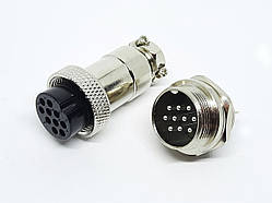 Роз'єм GX20-10pin комплект (Гніздо + штекер)