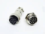 Роз'єм GX20-12pin комплект (Гніздо + штекер), фото 5