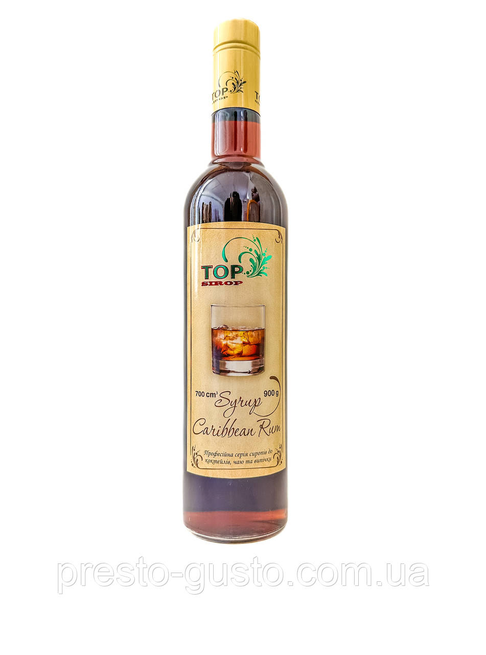 Сироп "Карибський ром" 0,9л ТМ "TOP Sirop"
