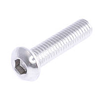 Гвинт з сферичною головкою M6x20mm (нержавіюча сталь 304 A2-70, внутрішній шестигранник, ISO7380)