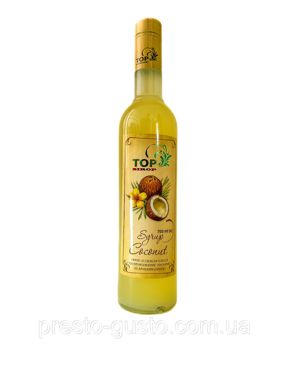 Сироп "Кокосовий" 0,9л ТМ "TOP Sirop"