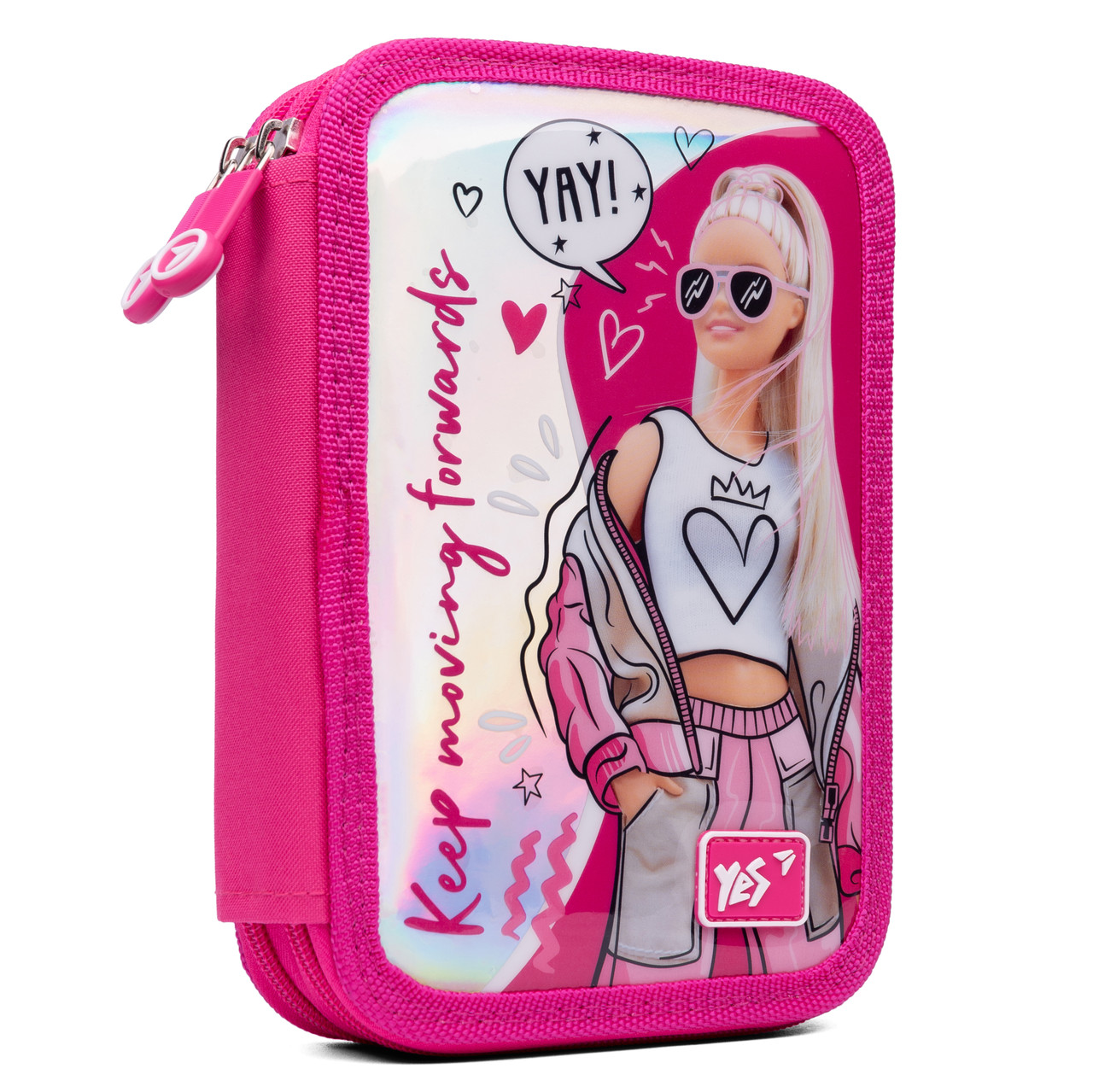 Пенал твердий YES твердий подвійний HP-01 Barbie