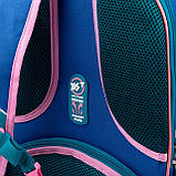 Рюкзак шкільний каркасний YES S-78 Dandelion Cats 39х29х15 см синій (559376), фото 4