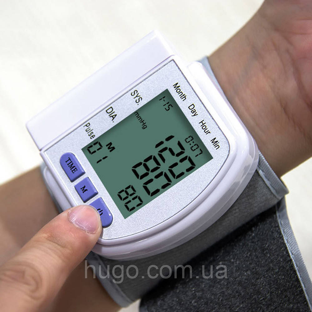 Тонометр цифровий на зап'ясті Automatic Blood Pressure CK-102S / Автоматичний вимірювач тиску