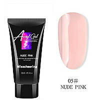 Полігель (акригель) для нарощування нігтів AcrylGel Professional No05 NUDE PINK 30 мл