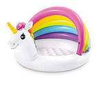 Дитячий надувний басейн Intex 57113 «Єдиноріг» з навісом, 127 х 102 х 69 см, фото 3