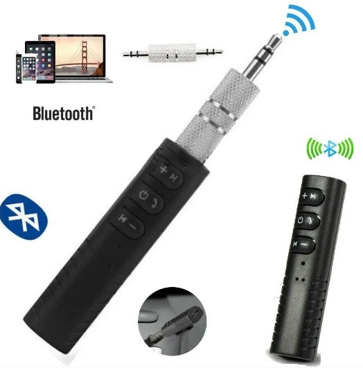 Бездротовий адаптер AUX Bluetooth-приймач BT-450/ 3,5ММ JACK, HANDSFREE В АВТО/ 4690