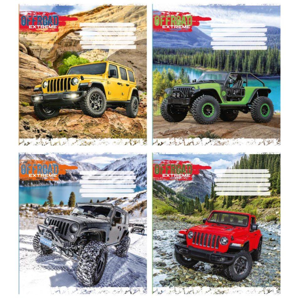 Зошит 18 аркушів, лінія Поліграфіст "Джипи" 773, фото 1