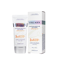 Солнцезащитный крем для лица SPF50+ PA++++ Enough Collagen 3in1