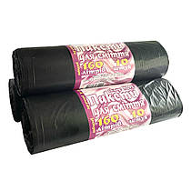 Пакети для сміття 160 літрів 10 штук Арт Принт чорні