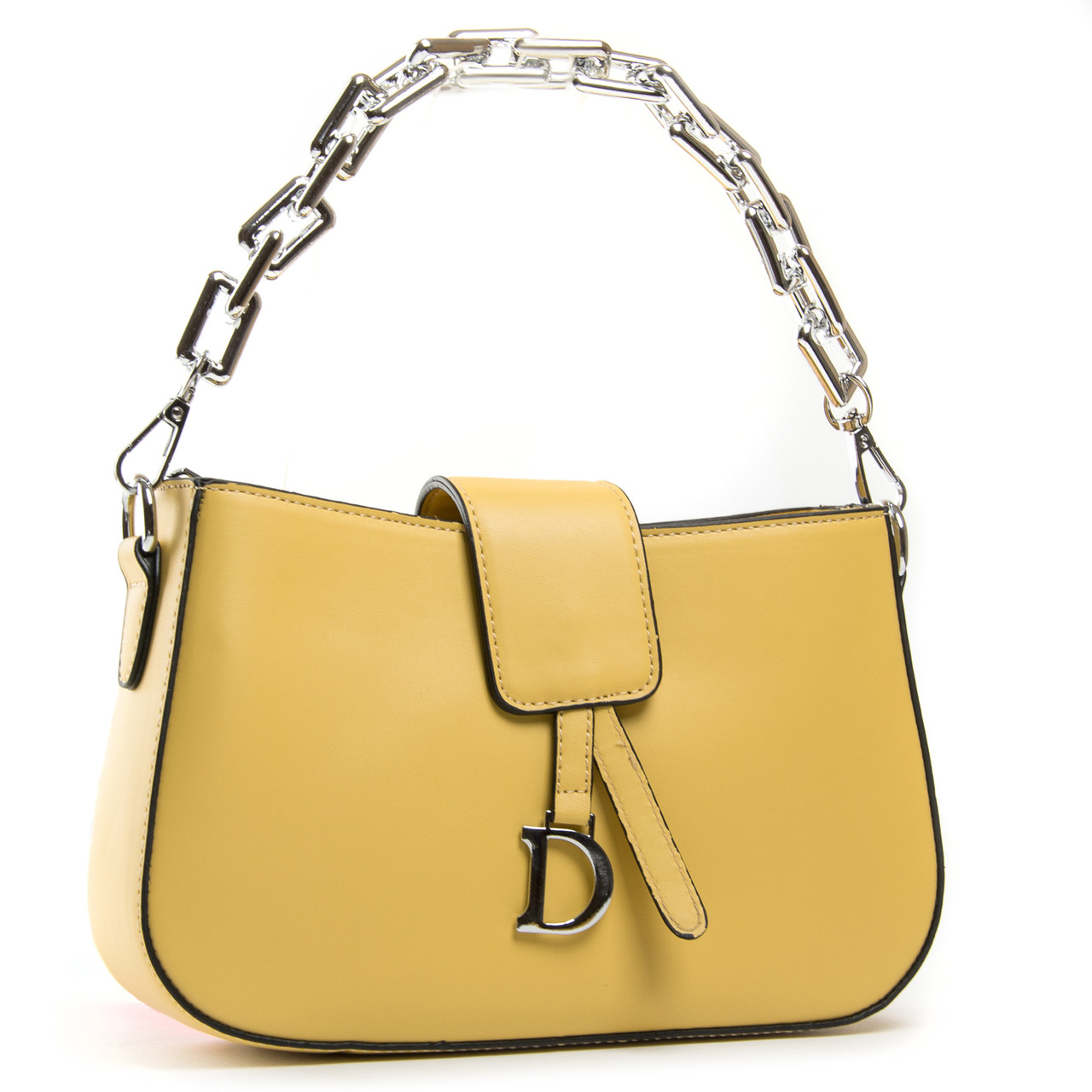 Жіноча маленька сумочка на ланцюжку FASHION 04-02 2808 yellow
