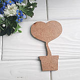 Дерево в кашпо-заготовка для декору 10 на 6.5, фото 2