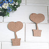 Дерево в кашпо-заготовка для декору 10 на 6.5, фото 3