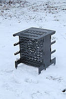 Мангал вертикальний розбірний з індивідуальним гравіюванням- на подарунок