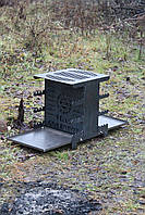 Мангал з розкладним піддоном вертикальный розбірний еко мангал