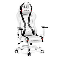 Компьютерное игровое кресло для геймера Diablo Chairs X-Horn 2.0 (XL) Белый и черный