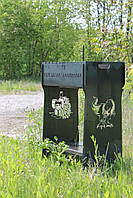 Мангал розбірний високий на 10 шампурів із підставкою для дров та індивідуальним гравіюванням — COMPANIA