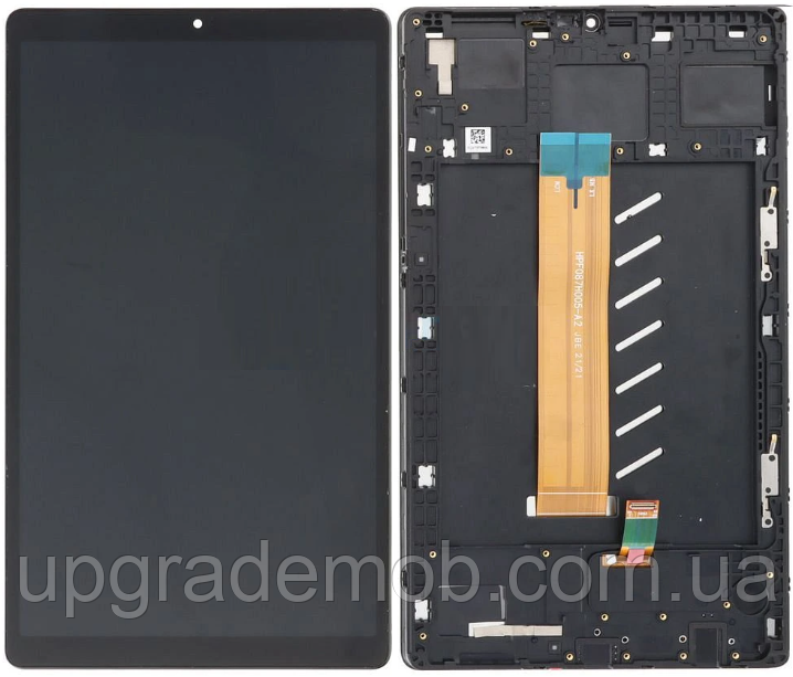 Дисплей модуль тачскрин Samsung T220 Galaxy Tab A7 Lite версія Wi-Fi чорний OEM чудовий з рамкою