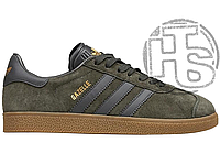 Мужские кроссовки Adidas Gazelle Green Metallic Gold ALL02535