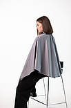 Пеньюар перукаря сірий / накидка для клієнта в салон краси, фото 3