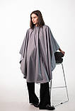 Пеньюар перукаря сірий / накидка для клієнта в салон краси, фото 7
