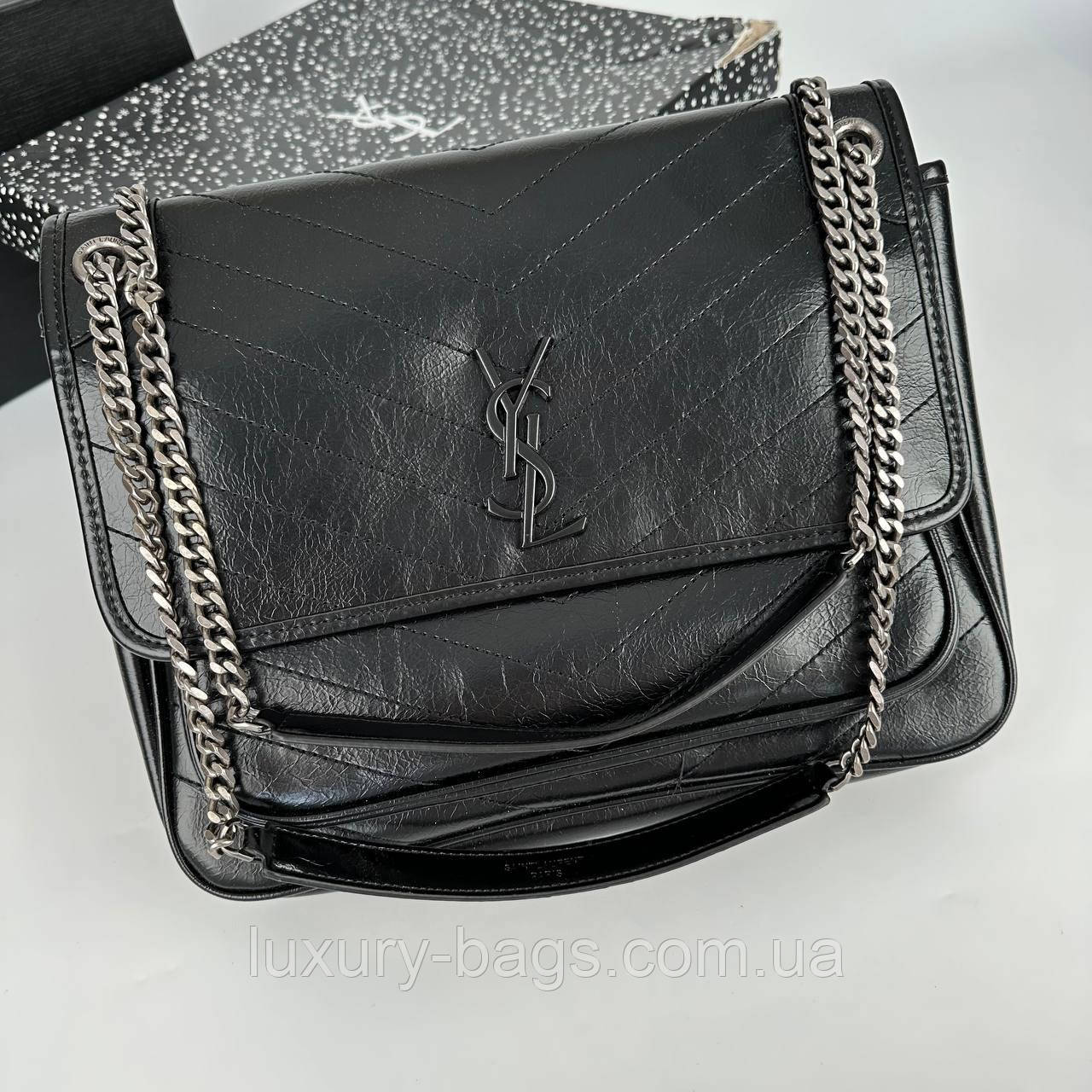 Шкіряна жіноча сумка Yves Saint Laurent