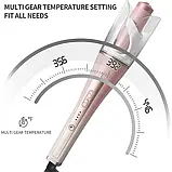 Автоматична керамічна плойка, що обертається, для волосся з температурою до 230°С LSM-632, фото 3