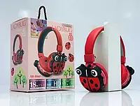 Детские беспроводные наушники Ladybug, Bluetooth-наушники Божьякоровка De