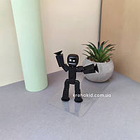 Фигурка человечка Стикбот StikBot для анимационного творчества TST616 (Черный)