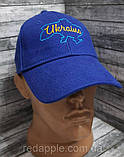 Кепка з вишивкою карта України, синя, фото 2