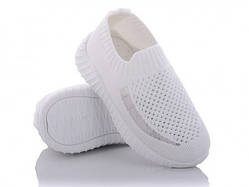Текстильні кросівки для дівчаток білі