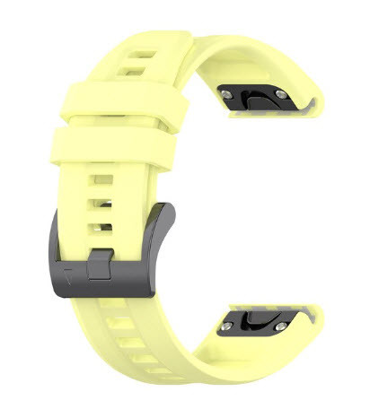 Ремінець для Garmin Fenix 5S, 5S+, 6S, 6S pro, 6S Sappphire (QuickFit, колір - жовтий), фото 1