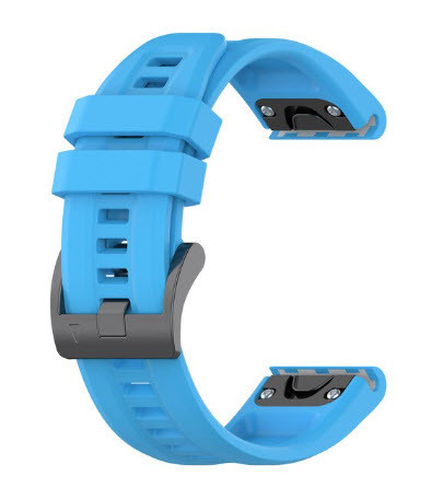Ремінець для Garmin Fenix 5S, 5S+, 6S, 6S pro, 6S Sappphire (QuickFit, колір - блакитний), фото 1