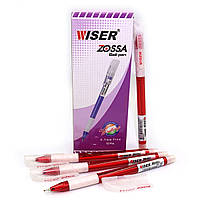 Ручка масл. Wiser "Zossa" 0,7мм с грипом красная 12 шт. в уп. // zossa-rd irs