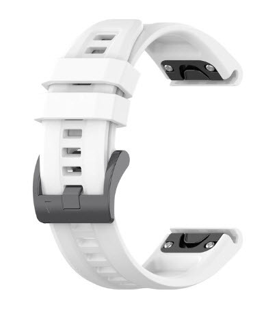Ремінець для Garmin Fenix 5S, 5S+, 6S, 6S pro, 6S Sappphire (QuickFit, колір - білий), фото 1