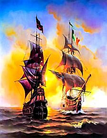 Алмазна вишивка. Картина на підрамнику "На сонячній хвилі" , розмір 40х50см