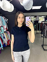Жіноче поло темно-синього кольору