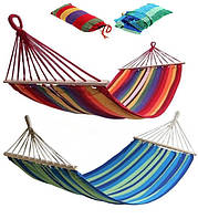 Гамак тканинний з перекладинами 200*80 см