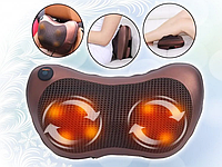 Массажная подушка 8 РОЛИКОВ подголовник массажер Massage pillow для спины и шеи GHM 8028