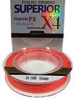 Шнур плетений рибальський DR.AGON Superior X4 0.10 мм 6.8 кг 100m