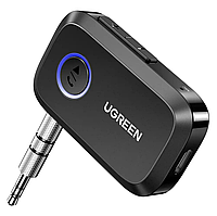 Bluetooth 5.3 приемник Ugreen CM596 с 3.5 mm AUX выходом и микрофоном для магнитолы, колонок (90748)